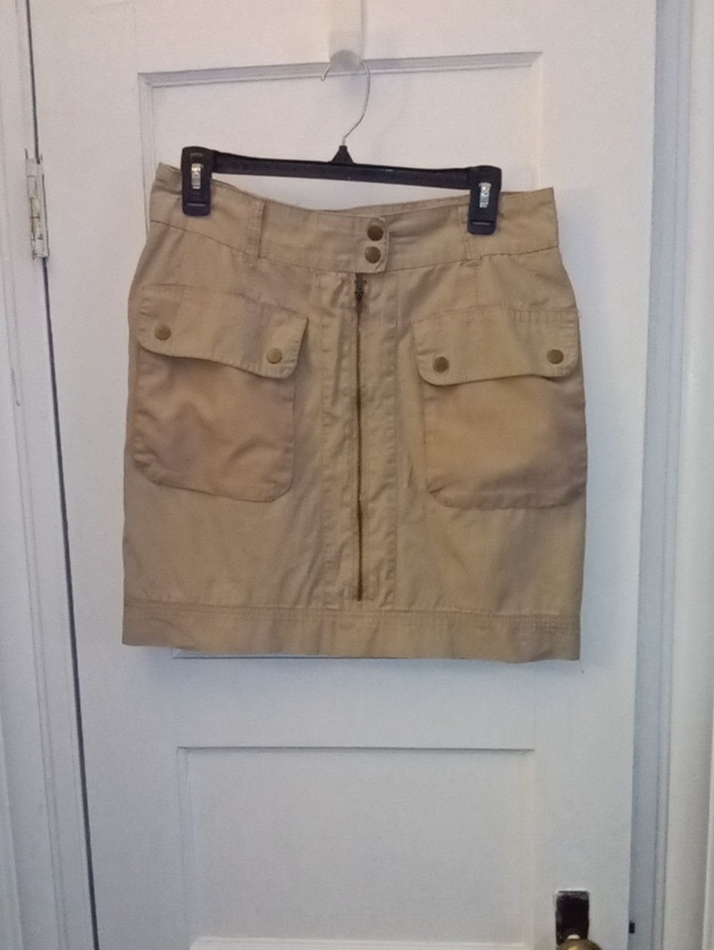 Khaki Utility Mini Skirt